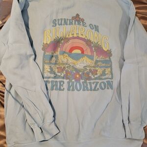 Billabong Light Blue Graphic Sweatshirt